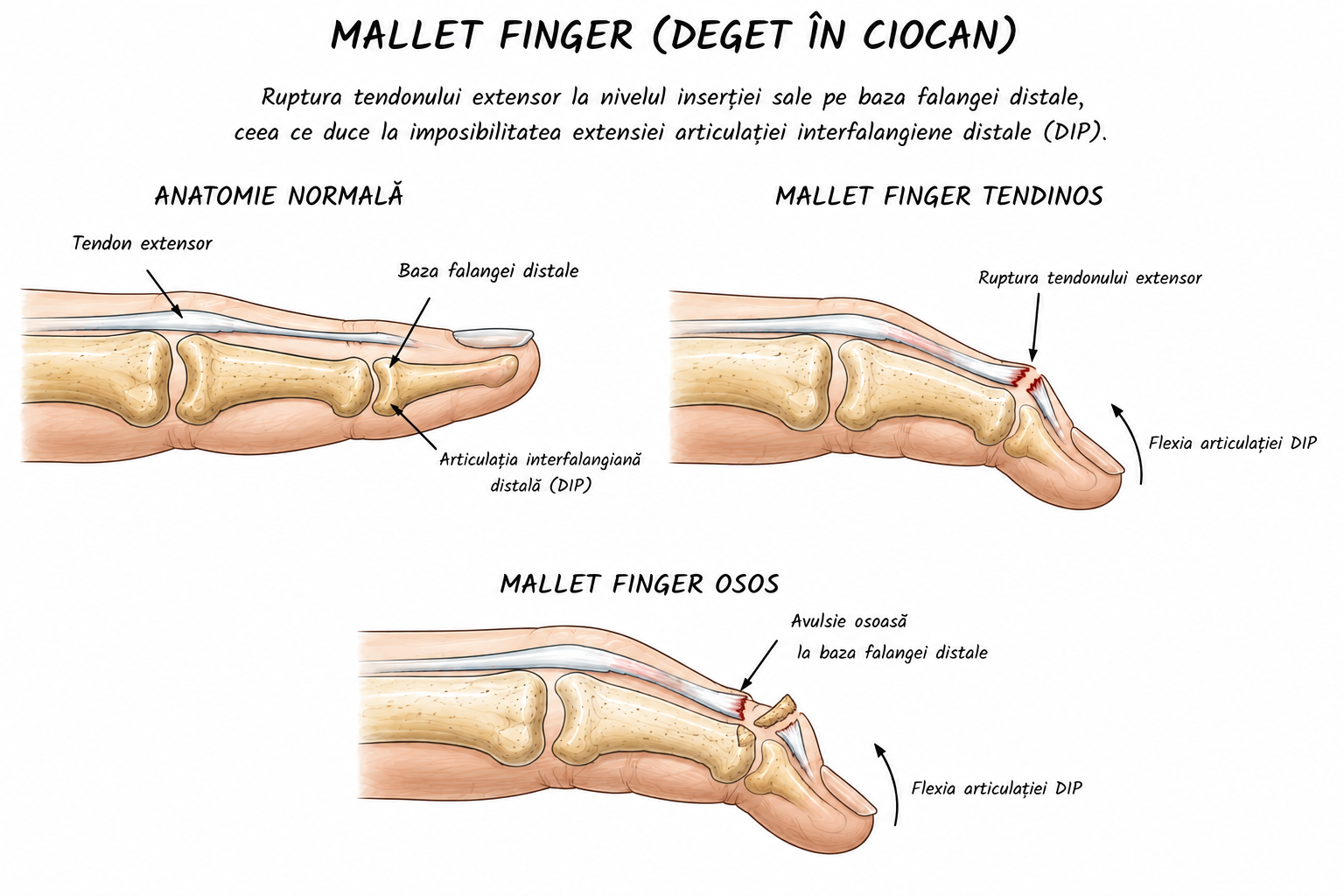 Degetul în ciocan (Mallet finger)